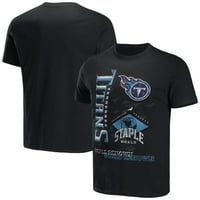 Muški NFL STAPLE Black Tennessee Titans Svjetska renomirana majica