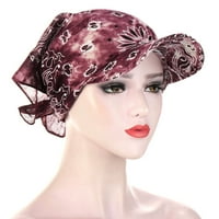 Dyfzdhu turban šeširi Žene cvjetni ispis Zaštita od sunca za zaštitu od sunca