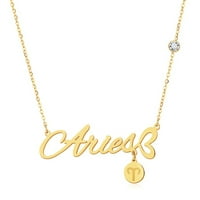 Kupovina by Eve - Ovan Zodijak ogrlica od nehrđajućeg čelika Znak privjeska privjesak za žene Horoskop