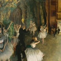 Proba baleta na pozornici print Edgar Degas