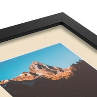 Arttoframes Matted Frame slike sa jednim prostirkom Otvor za fotografije uramljeno u 1. Saten crno-francuska