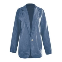 Vedolay Womens Jackets Blazers za ženske ležerne otvorene prednje lagane jakne s dugim rukavima, Navy
