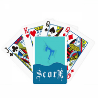 Plavi plesovi Plump Girl Art Deco Fashion Score Poker igračka karta Inde Igra