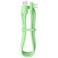 Kabel za punjač Neraskidivi brz punjenje lagano 5a tip-c Brzi punjenje USB kabl, zeleni tip-c
