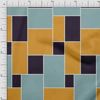 Soimoi svilena tkanina geometrijska ploča tisak šivaći šipka tkanine široko