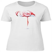 Akvarelna boja plamenske majice Flamingo majice --image by shutterstock, ženska