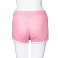 Tking Modne ženske hlače Ljetne hlače Sportske kratke hlače Teretna vježba struka mršave joge elastične