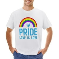 Ponos love je ljubav kristalno srce dugina LGBTQ zajednice vintage majica muns pamučna klasična crewneck