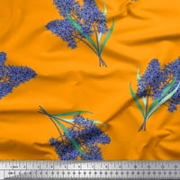 Soimoi Rayon tkanina lavanda cvijet dekor dekora tiskano dvorište široko