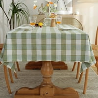 Glonme Stolcloth stolnjak za pranje pokrivača pamučne platnene stolne krpe za kućno dekor okrugli ulje-otporan