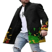 Cindysus muške poslovne jedno-grudne prekrivene kaput muški jaknu s tamnim fit sa džepovima kailirani
