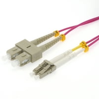 LC UPC SC UPC OM Multimoide Duple Erika Violet Fiber Optic Patch Cable, Pack