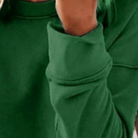 Trendy Woman Okrugli vrat dugih rukava dugih rukava Jesenski ispis Labavi bluza