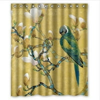Mohome Colorful Parrot Art Slatka ptica uzorka zavoja za tuširanje vodootporne poliesterne tkanine za