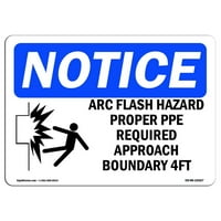 OBAVIJESTI - ARC Flash Opasnost od pravnog PPE-a sa simbolom