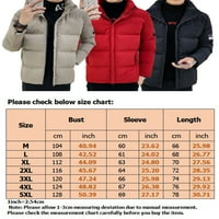 Beiwei Muške jakne sa okovratnicom za okovratna odjeća puni kaput ležerne kaputi zimske tople jakne