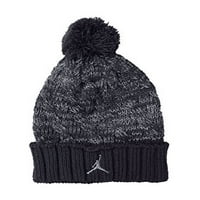 Jordan Jumpman kabel Pom Beanie Hat tamno siva veličina 8 20