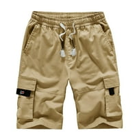 Hesxuno muške plus veličine Teretne kratke hlače sa više džepova opuštene ljetne hlače za plažu hlače