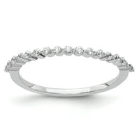 14k bijelo zlato Dijamantna prstena veličine 7