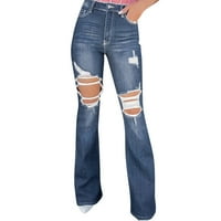 FVWitlyh Ženske traperice Ženske suki Mid Rise mršava Jeans