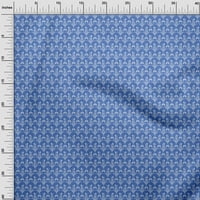 Onuone poliesterske spande srednje plave tkanine Florase šivene zanatske projekte Tkanini otisci od dvorišta široko-5vm