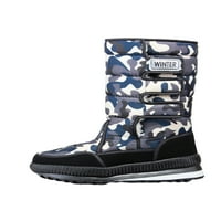 Daeful Womens SBoots Platforma MID CALF čizme plišane obloge zimske tople cipele casual okrugli