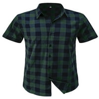 Glonme Men Ljetne košulje Dugme Down Bluza Revel Vrući za odmor Ležerne prilike majica Havajski kratki