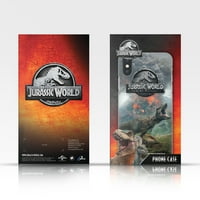 Dizajni za glavu Službeno licencirani Jurassic Park Logo običan Crni kandžni mekani gel Kompatibilan