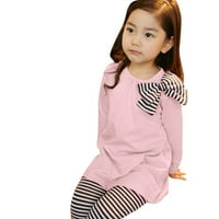 Baby Girl Rođendan Outfit Outfit Djevojka Travel Outfit Toddler Dječja dječja odjeća Dugi rukav luk