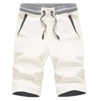 Ljetne kratke hlače za muškarce, muške casual šorcs nacrtajući elastične stružne kratke hlače Golf kratke