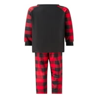 Porodica koja odgovara pidžamama Božićne PJS praznična noćna odjeća za spavanje za spavanje s dugim rukavima Elk Print PJS