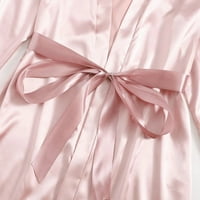 Tobchonp svilena rubena odijelo ženske čipke Satin pidžama set haljine V-izrez Cami Nighties noseći