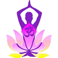 OM Namaste Lotus cvijet joga muški bijeli grafički rezervoar - dizajn od strane ljudi s