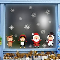 Cuoff Decor Decor kupaonica Dekor Zidni dekor Snowflake Decor Božićne naljepnice Početna DIY naljepnice