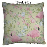Nježno ružičasti cvjetovi i flamingo reverzibilni sirena sireni jastuk za merminainu Kućni dekor Sixin