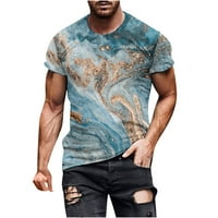 Penkiiy New Fashion Casual Muška majica Ispis Sportska majica Rukovanje okruglih vrata Bluze i majice