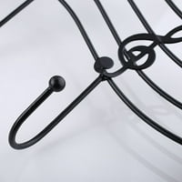 HonRane Hanger Hook Musical Note Style Stil uštedu prostora Kovano željezo Odjeća za viseće nosač za