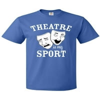 Inktastično kazalište su moje sportske maske za sport u crno-bijeloj majici