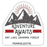 Hay Lake Savanna Forest Minnesota suvenir Vinilna naljepnica naljepnica Avantura čeka dizajn