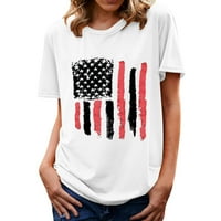 Košulje za žene Ljetne neovisnosti tiskane tee kratke rukave modna bluza Ženske vrhove