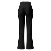 Akiihool radne hlače za žene plus veličine Ženske duge noge Long Hlače visoke struk labavo lagano težine