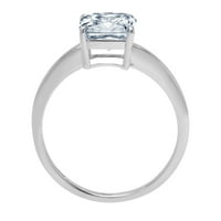 2. CT briljantan aspekser Clear Simulirani dijamant 18k bijeli zlatni pasijans prsten sz 8,75