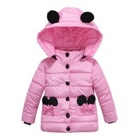 Zimska jakna Durtebeua za djevojčice Toddlera Dječja djeca Topla jakna Outerweard Objavljena odjeća