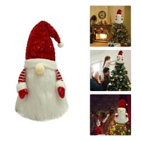 GOPERLLE Dekorativni snjegović božićno stablo Božićno drvce Božićna kruna plišani božićni ukrasi i privjesci