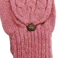 Rukavice od vunene pletene izložene rukavice za prste za muškarce, žene ujedine sa dvostrukom zimske