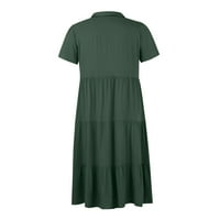 Haljina za žene, ženske ljetne casual špagete remenske haljine haljine ruffle rukava