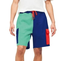 Hwmodou muške teretne hlače u boji odgovarajući tiskani Srednja dužina Sportska opruga Ljetne casual