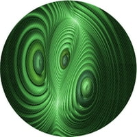Ahgly Company u zatvorenom okruglom uzorkovima tamne šumske tepihe zelene površine, 6 'okruglo