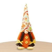 Glad Fiesta Gnome, Cinco de Gnomes plišani ukrasi, vrta Gnome kućni ukrasi, lutka bez lica Sombrero