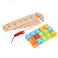 Drvene sortiranje igračke za slaganje, vježbanje koordinacija očiju u boji sortiranje drvenih brojeva